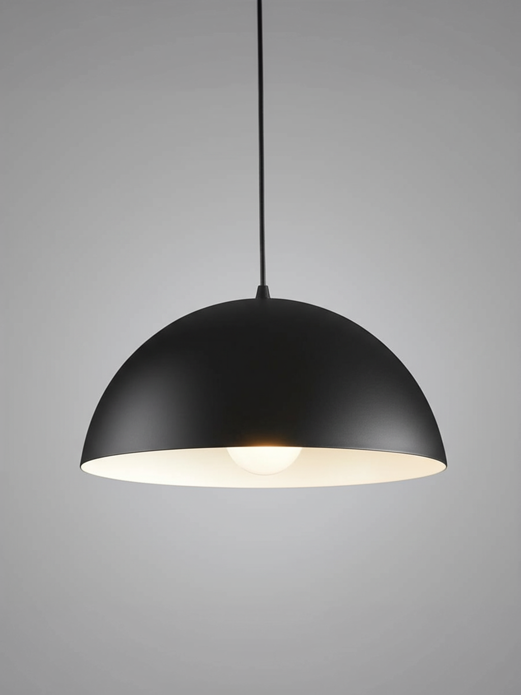 Светильник подвесной, Е27, черный, алюминиевый сплав, 30*15см